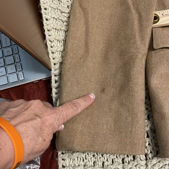 Vintage Evan Picone 100% Wool Blazer 1980s ILGWU Union Made camel tan women’s 8 - Picture 12 of 13